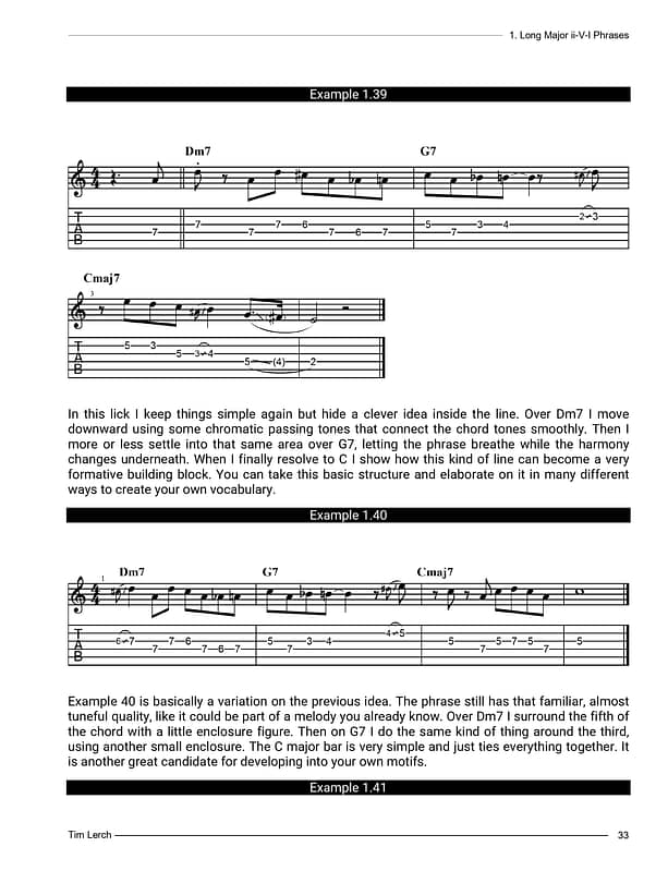Melodic Jazz Guitar ii-V-i by Tim Lerch-33