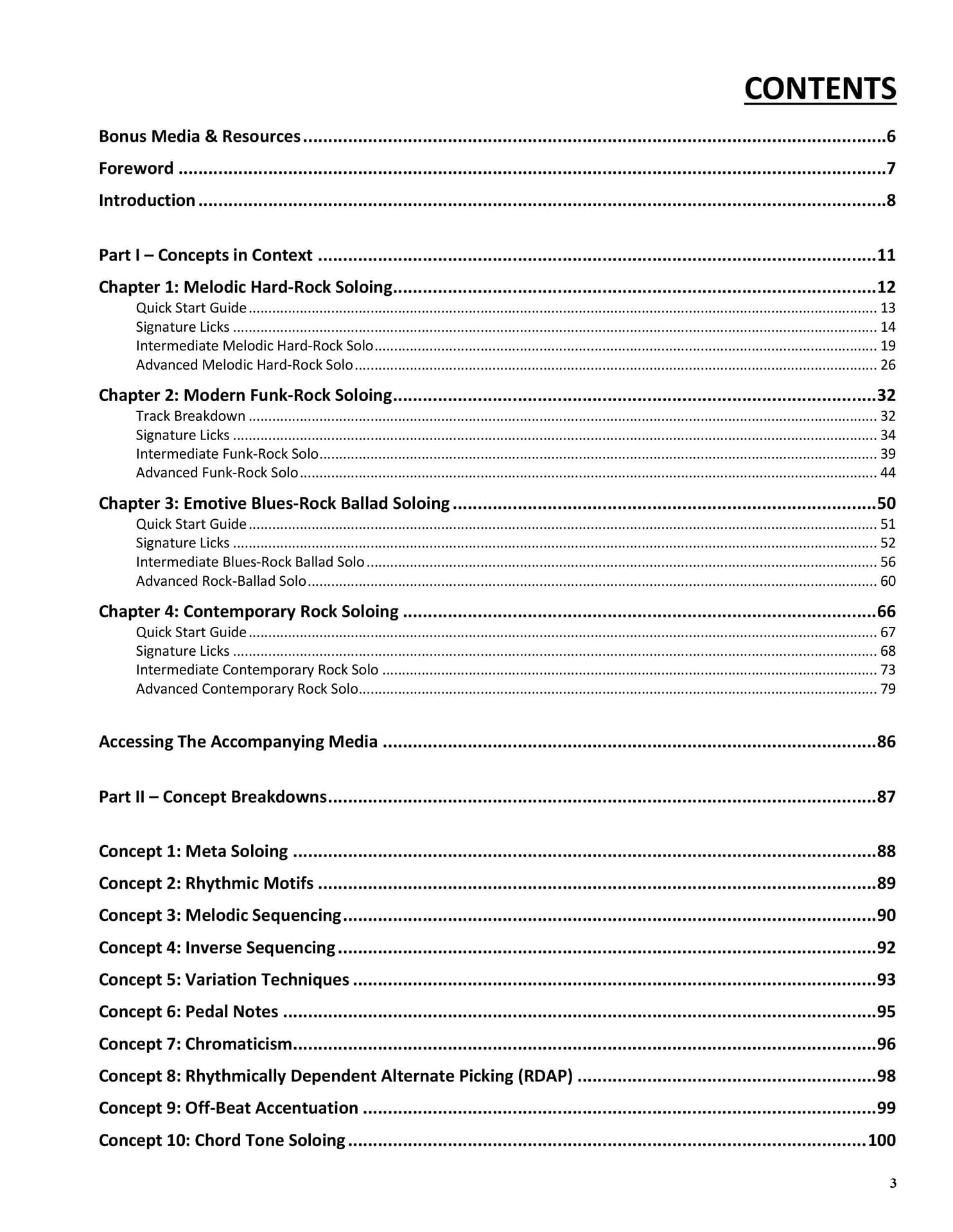 Table of Contents 1/2