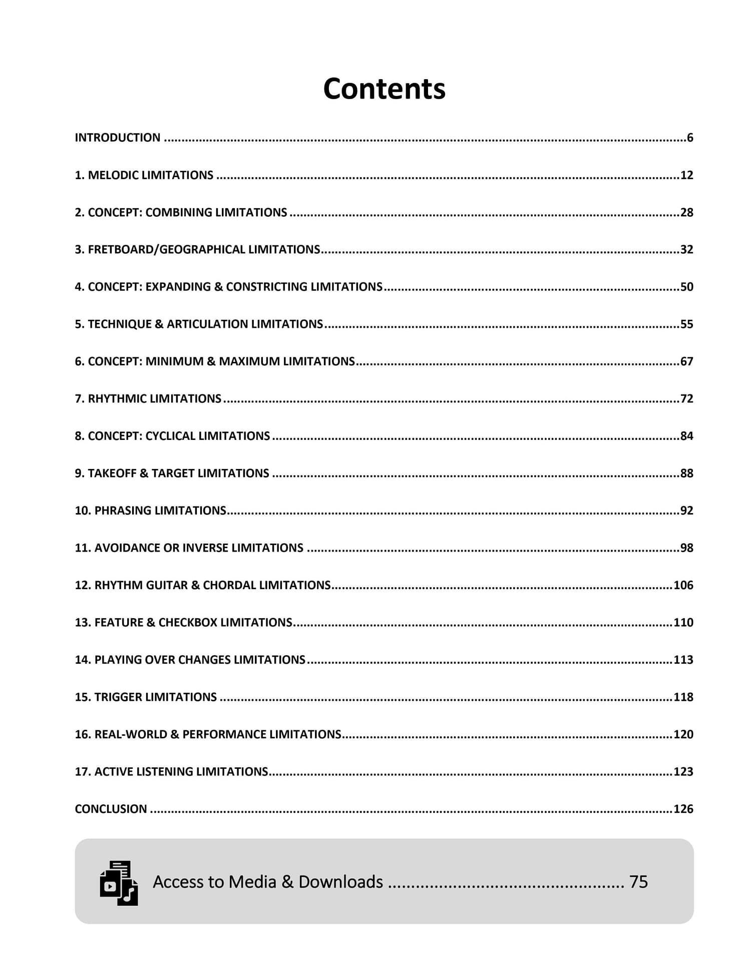Table of Contents