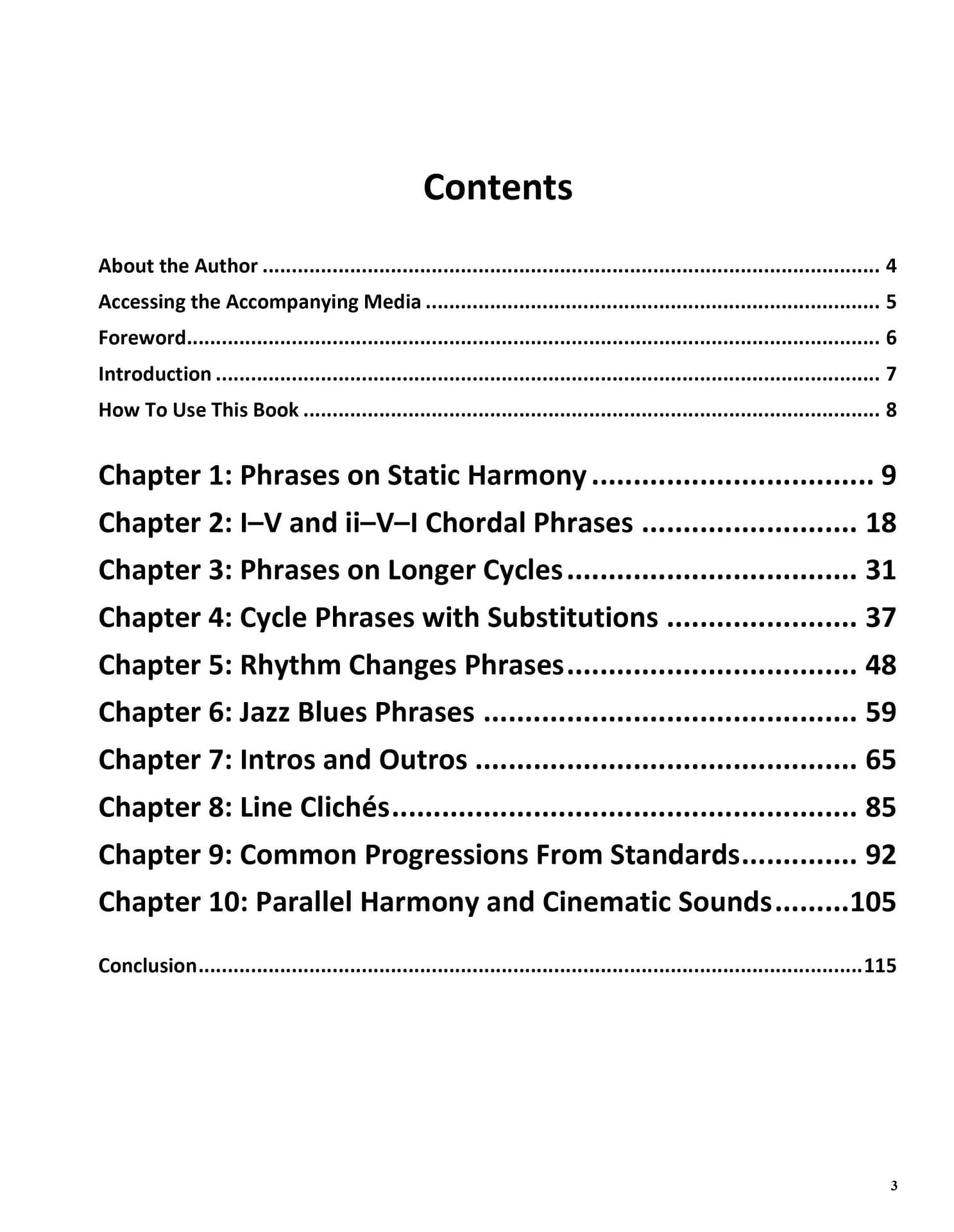 Table of Contents